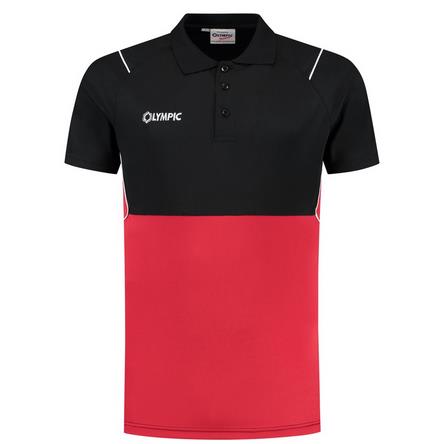 Olympic evolution polo black/red/white