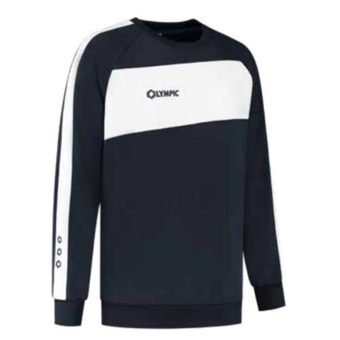 Olympic city sweater navy - wit (116-3XL)