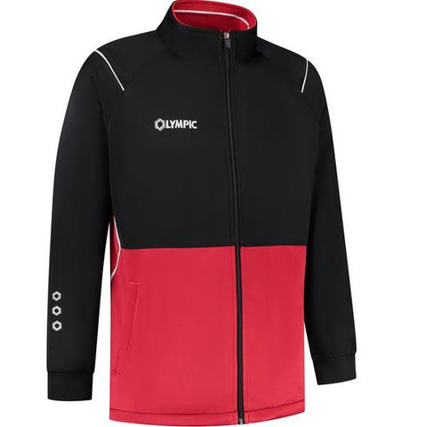 Olympic evolution trainingsjacket black red white