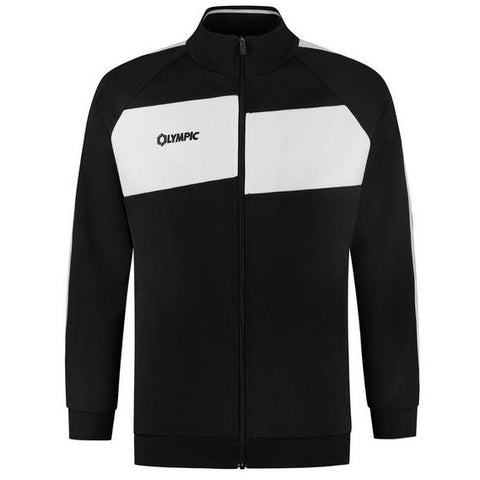 Olympic city trainingsjacket black white