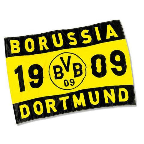 Borussia Dortmund vlag met stok