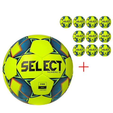 ACTIE 10+1 gratis Select voetbal Numero 10 V22 Yellow