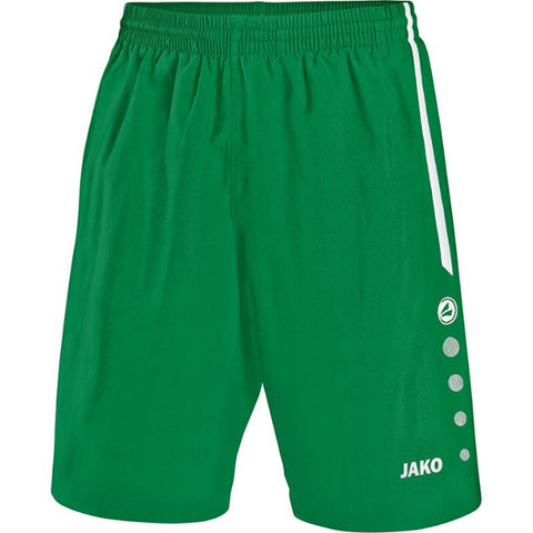 Jako short Turin senior sportgroen/wit