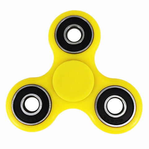 Finger Spinner Plastic geel