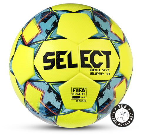 Select voetbal Brilliant Super Tb fluogeel wedstrijdbal maat 5