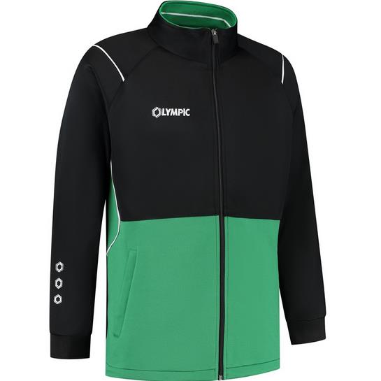 Olympic evolution trainingsjacket black green white