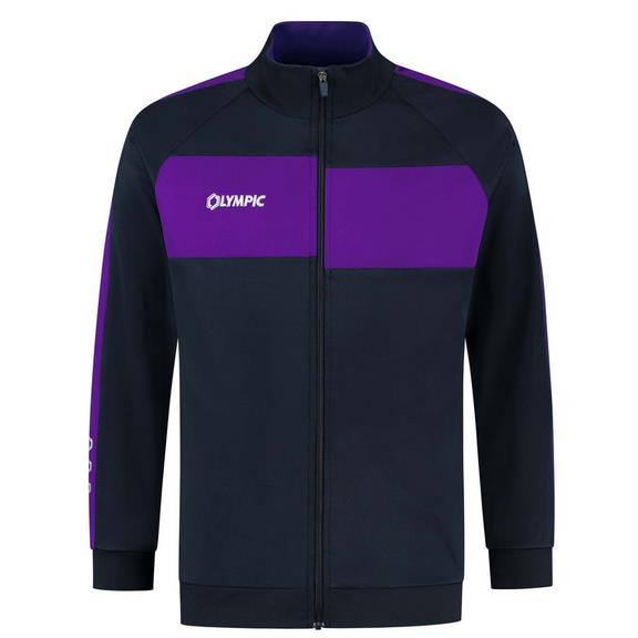 Olympic city trainingsjacket navy purple white