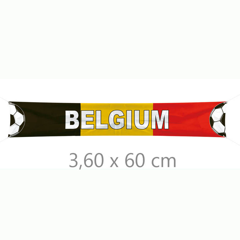 Straatbanner Belgium 360x60 cm