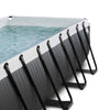 EXIT zwembad black 400 x 200 x 100 zandfilterpomp, overkapping en warmtepomp