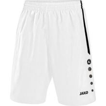 Jako short Turin senior wit/zwart