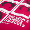 Belgium Copa Famous Haircuts designed by t-shirt