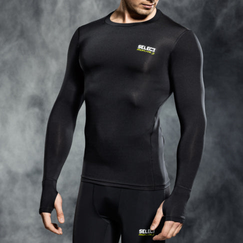 Select underwear compression t-shirt zwart L/S (S-XXL)