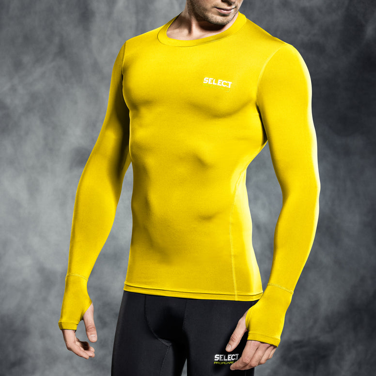 Select underwear compression t-shirt geel L/S (S-XXL)