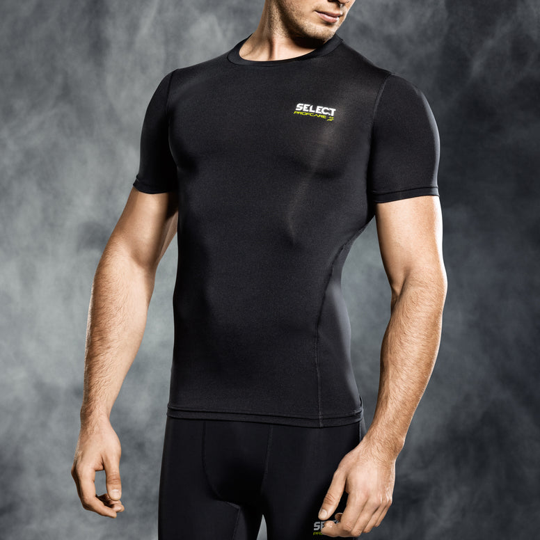 Select underwear compression t-shirt zwart S/S (S-XXL)